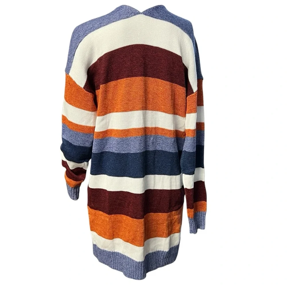 Ecowish NWT - Womens Colorful Open Sweater Duster Sz. MD/LG - Picture 3 of 5